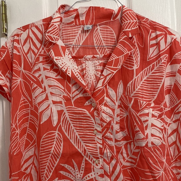 NWT OLD NAVY ODANGE BLOUSE WOMEN SIZE L - Picture 2 of 7